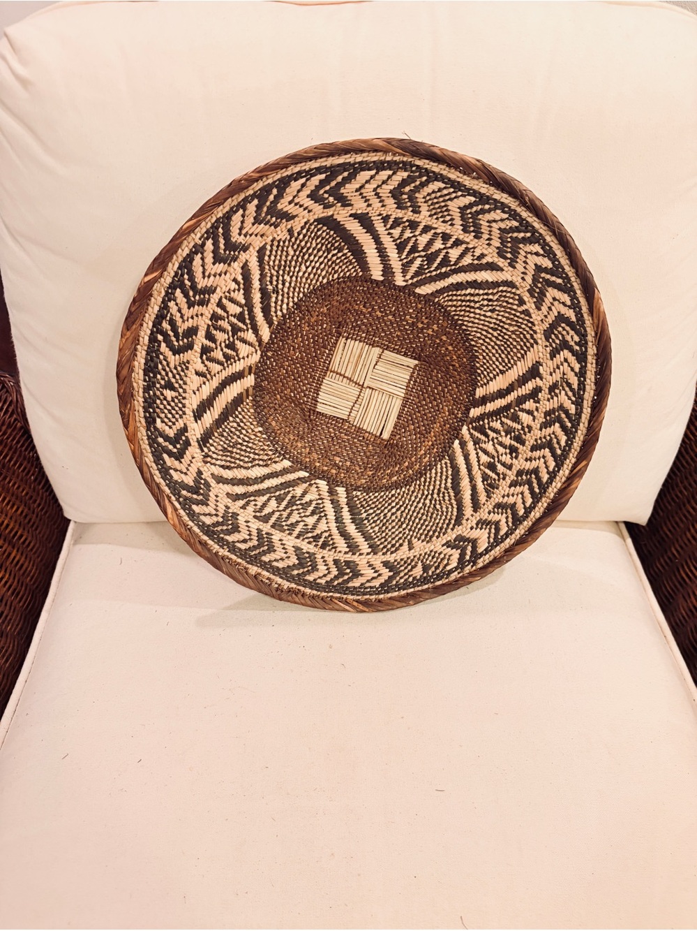 One of a Kind! NEW Woven Basket. Made by Binga people of Zambia Zimbabwe Africa